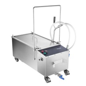 VEVOR Mobile Fryer Filter, 55L Oil Tank Capacity, Oil Filtration System with 10 L/min Oil Filtration Speed