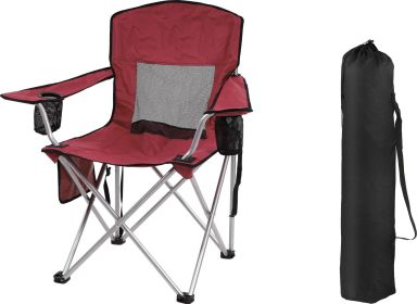 Only Supports Self Pickup  Camping Chair, Portable Folding Outdoor Chair With Armrests, Cup Holder And Carrying Bag, Foldable Chair For Camping, (Option: BGD)